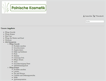 Tablet Screenshot of polnischekosmetik.com